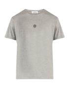 Matchesfashion.com Stone Island - Reflective Logo Cotton T Shirt - Mens - Grey
