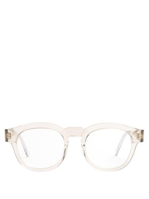 Matchesfashion.com Kuboraum - Round Frame Acetate Glasses - Mens - Clear