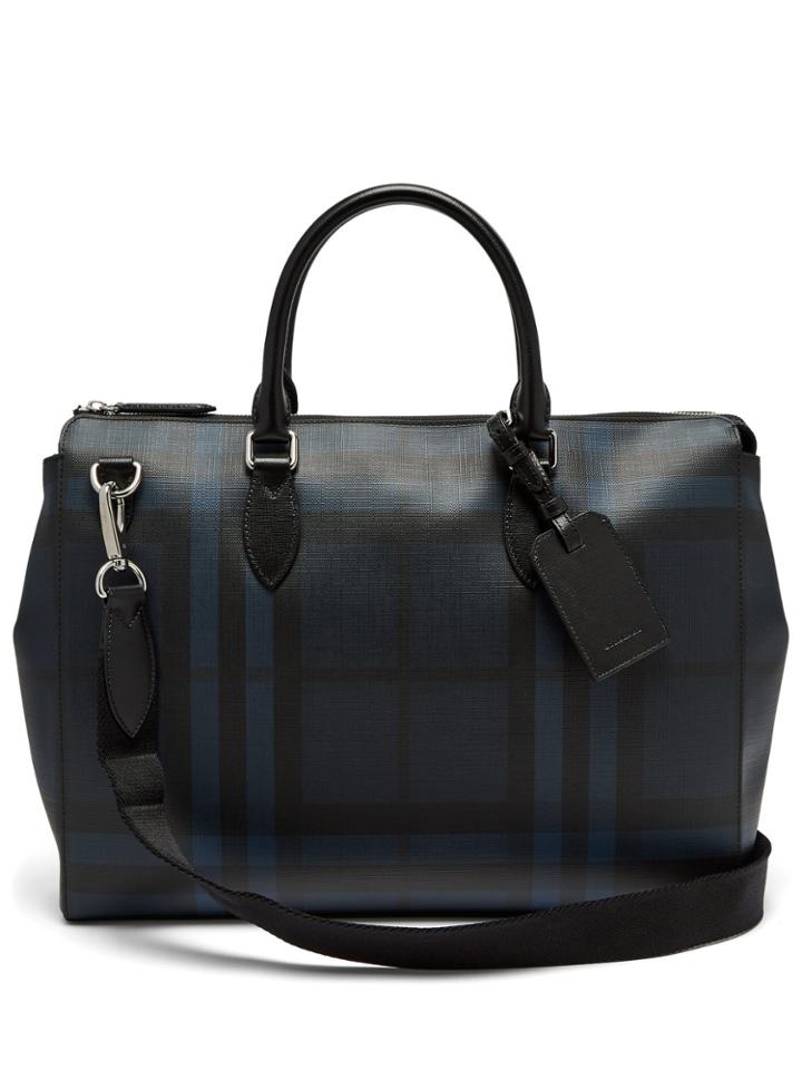 Burberry London-check Leather Tote