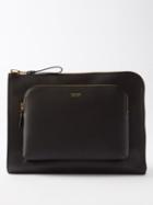 Tom Ford - Double-zip Grained-leather Pouch - Mens - Black