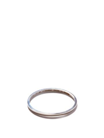 Mens Fine Jewellery Le Gramme - 1g 18kt White-gold Ring - Mens - White Gold