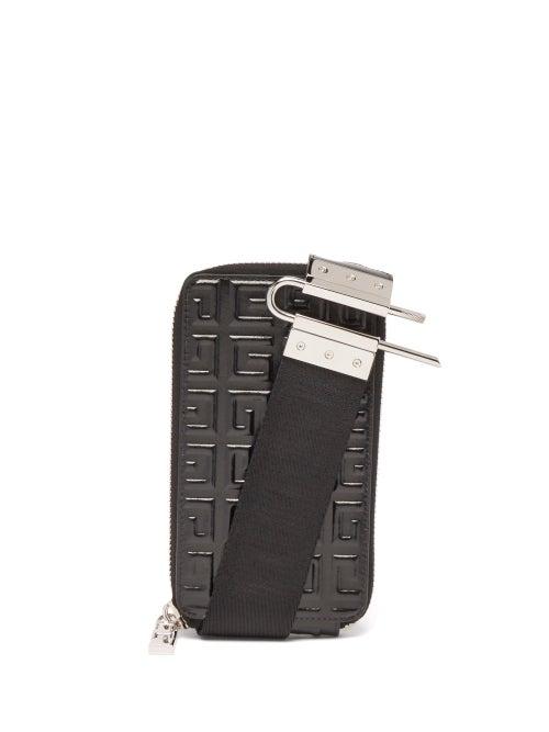 Mens Bags Givenchy - Antigona U 4g-embossed Leather Pouch Bag - Mens - Black