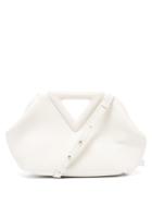 Matchesfashion.com Bottega Veneta - The Triangle Leather Clutch Bag - Womens - Ivory