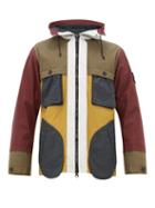 Matchesfashion.com Stone Island - Colour Block Coated Cotton Hooded Parka - Mens - Multi