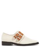 Toga Corduroy Double Buckle Loafers