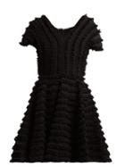 Matchesfashion.com Emilio De La Morena - Zelda Ruffled Cocktail Dress - Womens - Black