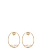 Matchesfashion.com Mizuki - Diamond & Gold Hoop Earrings - Womens - Pearl