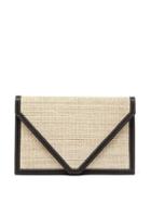 Matchesfashion.com Hunting Season - Envelope Leather-trimmed Canvas Clutch - Womens - Black Multi