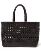 Dragon Diffusion - Cannage Large Woven-leather Tote Bag - Womens - Black
