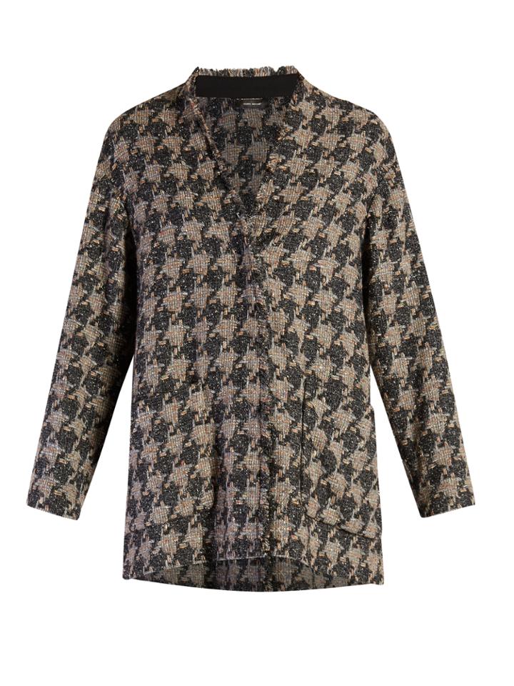 Isabel Marant Jameson Hound's-tooth Tweed Jacket
