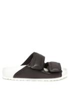 Ladies Shoes Birkenstock X Csm - Cosy Padded-leather Sandals - Womens - Black