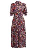 Prada Cyclamen-print Stretch-crepe Dress