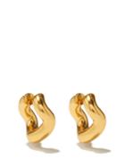 Charlotte Chesnais - Wave 18kt Gold-plated Hoop Earrings - Womens - Gold