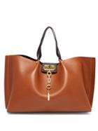 Matchesfashion.com Valentino - Go Logo Escape Leather Tote Bag - Womens - Tan
