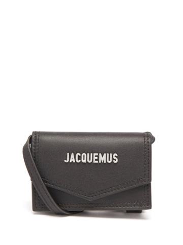 Mens Bags Jacquemus - Porte Azur Grained-leather Cross-body Bag - Mens - Black