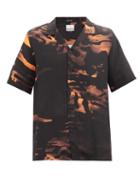 Matchesfashion.com Ksubi - Life Camouflage-print Crepe Shirt - Mens - Black Multi