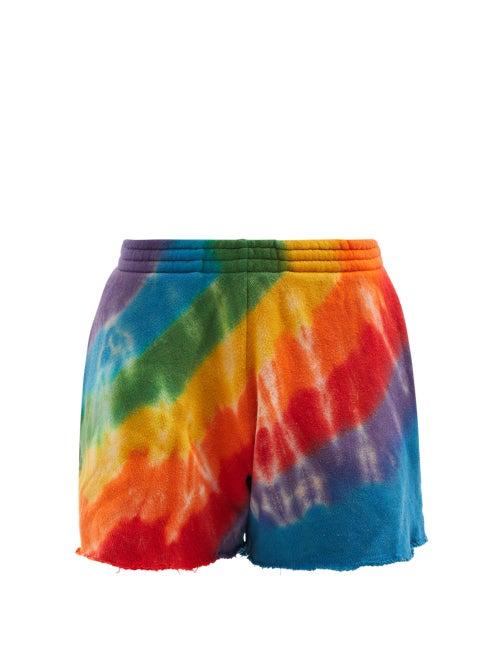 Mens Rtw The Elder Statesman - Tie-dye Cashmere-blend Terry Shorts - Mens - Multi