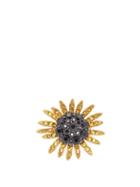 Matchesfashion.com Dolce & Gabbana - Crystal Embellished Sunflower Ring - Womens - Gold