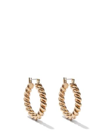 Ladies Jewellery Laura Lombardi - Cara 14kt Gold-plated Hoop Earrings - Womens - Gold