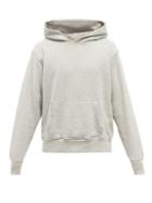Mens Rtw Les Tien - Brushed-back Cotton Hooded Sweatshirt - Mens - Grey
