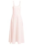 Matchesfashion.com Gioia Bini - Lucinda Cotton Dress - Womens - Light Pink