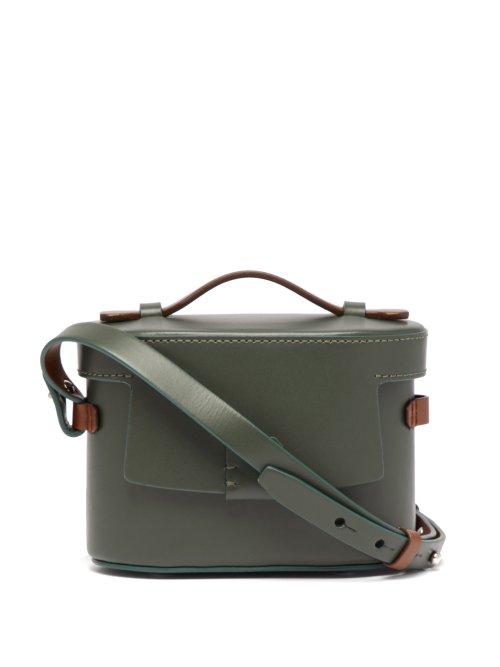 Matchesfashion.com Nico Giani - Frera Mini Matte Leather Cross Body Bag - Womens - Green Multi