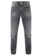 Matchesfashion.com Isabel Marant - Jack Washed Slim-leg Jeans - Mens - Dark Grey