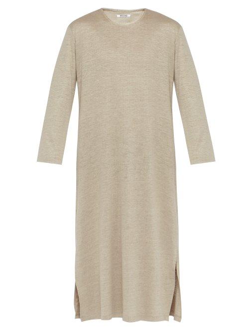 Matchesfashion.com Hecho - Full Length Linen Kaftan - Mens - Beige
