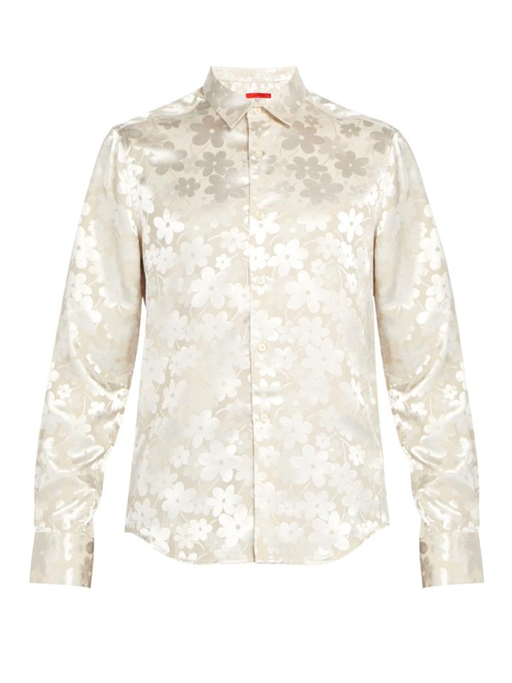 Eckhaus Latta Floral-jacquard Shirt