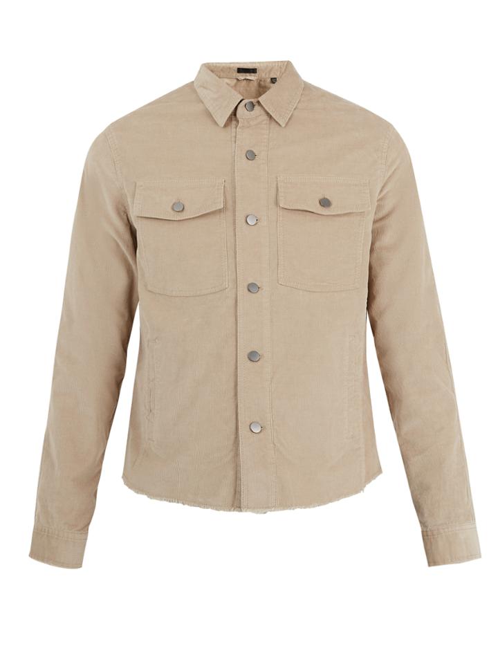 Atm Button-down Cotton-blend Corduroy Overshirt