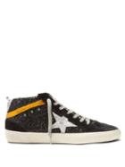 Matchesfashion.com Golden Goose Deluxe Brand - Midstar Glitter And Suede Trainers - Womens - Black