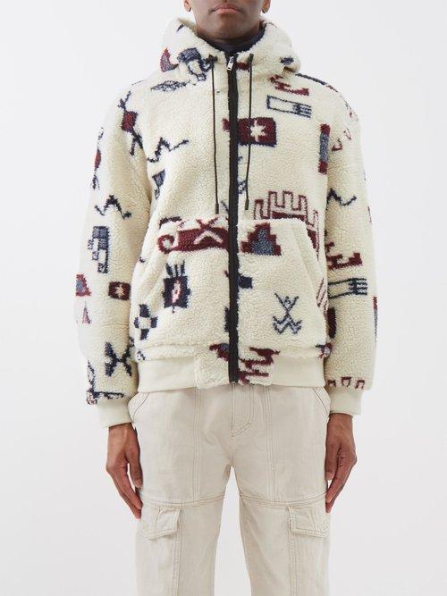 Isabel Marant - Mikori Fleece Hooded Jacket - Mens - Cream Multi