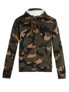 Matchesfashion.com Valentino - Camouflage Print Hooded Sweatshirt - Mens - Green