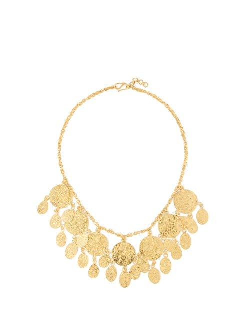 Matchesfashion.com Pippa Small Turquoise Mountain - Mahsa Gold Vermeil Choker - Womens - Gold