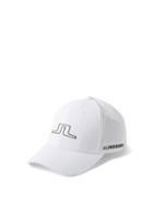 J.lindeberg - Caden Logo-patch Technical-shell Baseball Cap - Mens - White