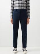 A.p.c. - Massimo Slim-leg Cotton-twill Trousers - Mens - Navy