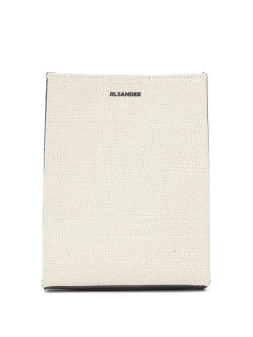 Matchesfashion.com Jil Sander - Tangle Small Braided-strap Canvas Shoulder Bag - Womens - Ivory Multi