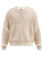 Matchesfashion.com Isabel Marant - Pacome Cable-knit Sweater - Mens - Cream