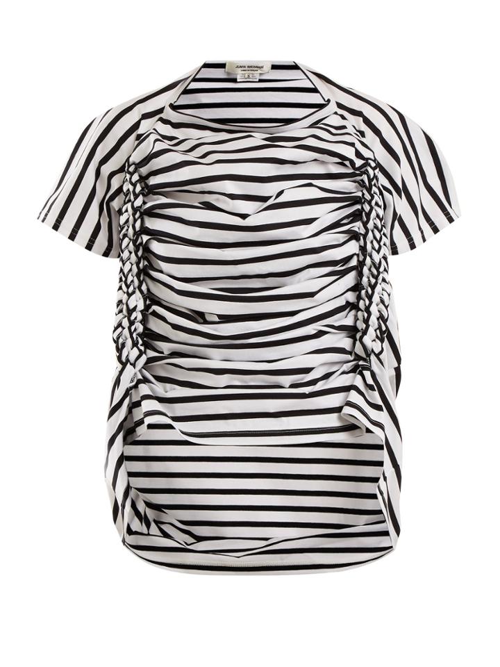 Junya Watanabe Striped Braided Cotton T-shirt