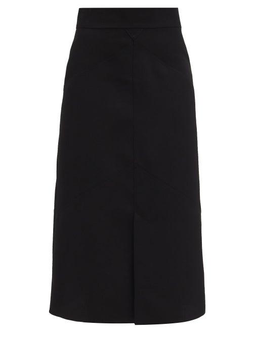 Matchesfashion.com Isabel Marant - Donima Wool-twill Midi Skirt - Womens - Black