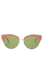 Matchesfashion.com Marni - Tri Colour Acetate Sunglasses - Womens - Pink Multi