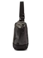 Matchesfashion.com Master-piece - Slick Leather Trim Cross Body Bag - Mens - Black