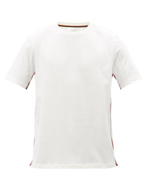 Paul Smith - Signature-stripe Cotton-jersey T-shirt - Mens - White