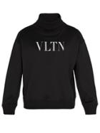 Valentino Logo-print Roll-neck Jersey Sweatshirt