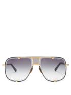 Dita Eyewear Machn Five Gold-plated Titanium Sunglasses