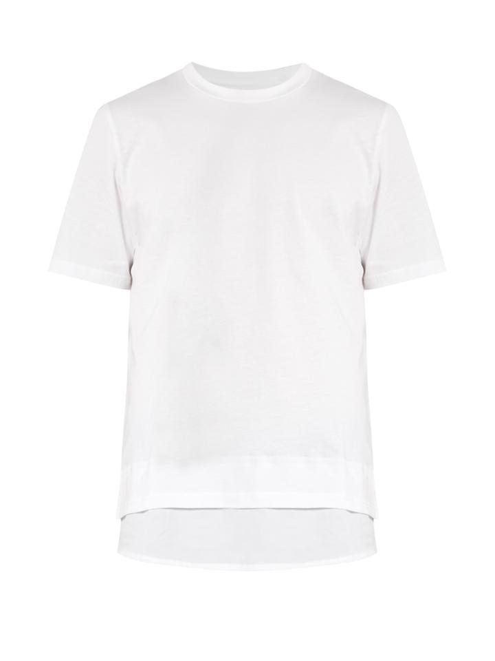 Oamc Drop Contrast-hem Jersey T-shirt