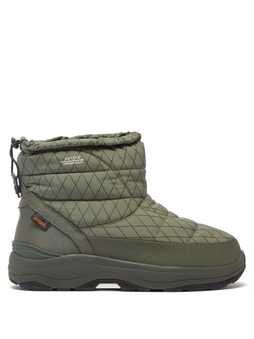 Suicoke - Bower-evab-pt1 Padded-nylon Ankle Boots - Mens - Olive Green