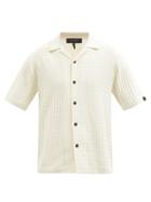 Rag & Bone - Avery Short-sleeved Ribbed Organic-cotton Shirt - Mens - Cream