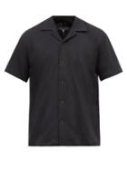 Mens Rtw Rag & Bone - Avery Cuban-collar Cotton-jersey Shirt - Mens - Black