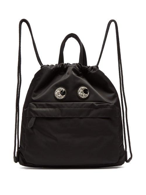 Matchesfashion.com Anya Hindmarch - Eyes Shell Backpack - Womens - Black